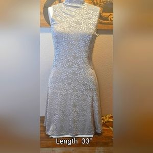 Silver Form Fitted Dress (m/l)